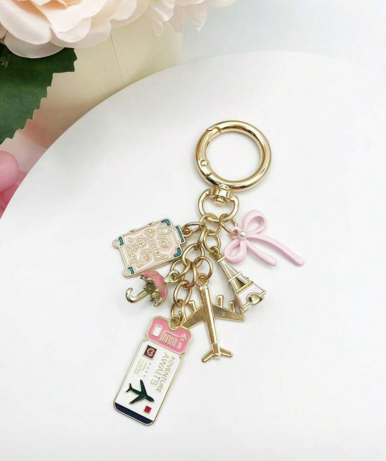 Adventure Awaits Bookmark Charm