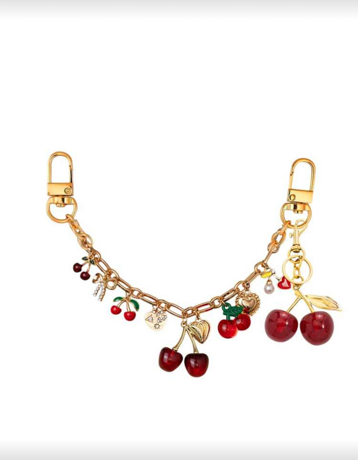 Stacked Cherry Bookmark Charm