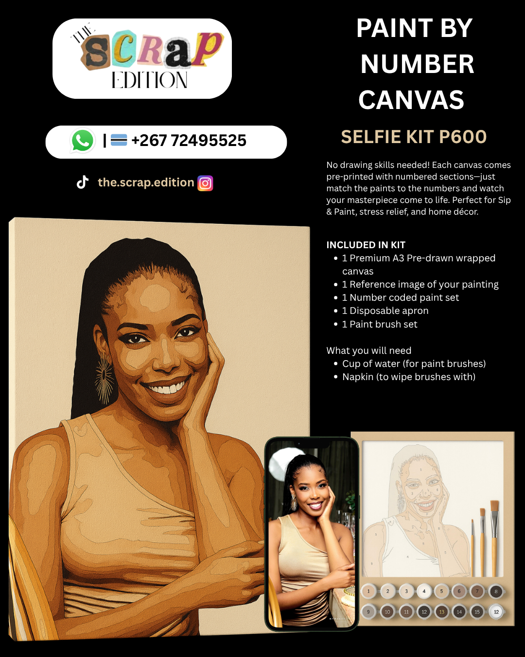 Selfie Kit - Paint by Numbers