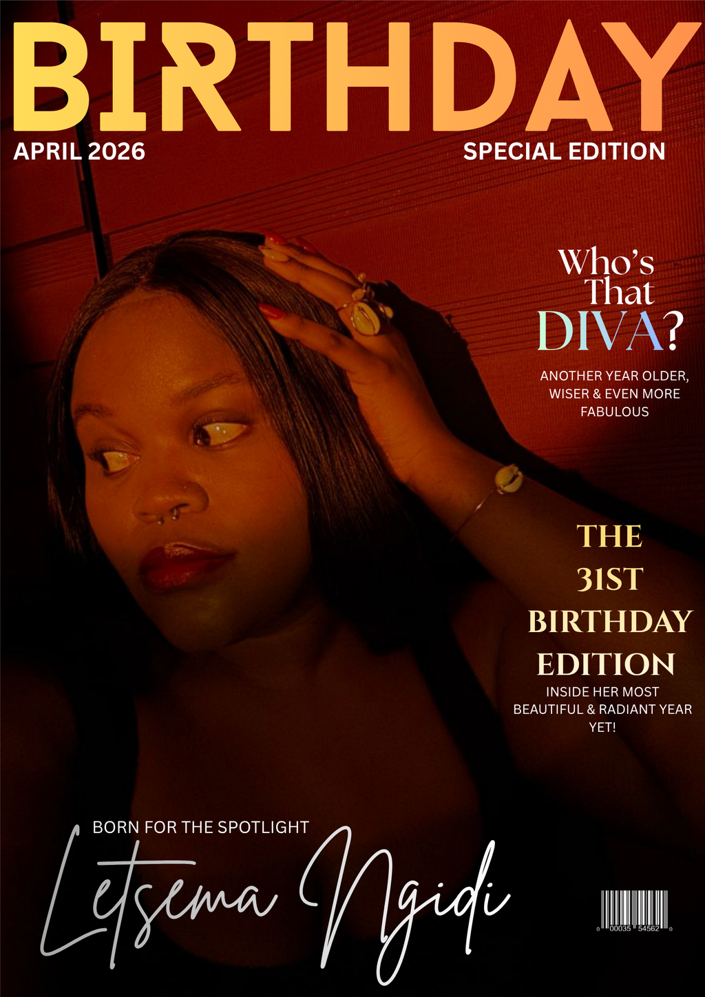 Photo Magazine: Birthday Theme