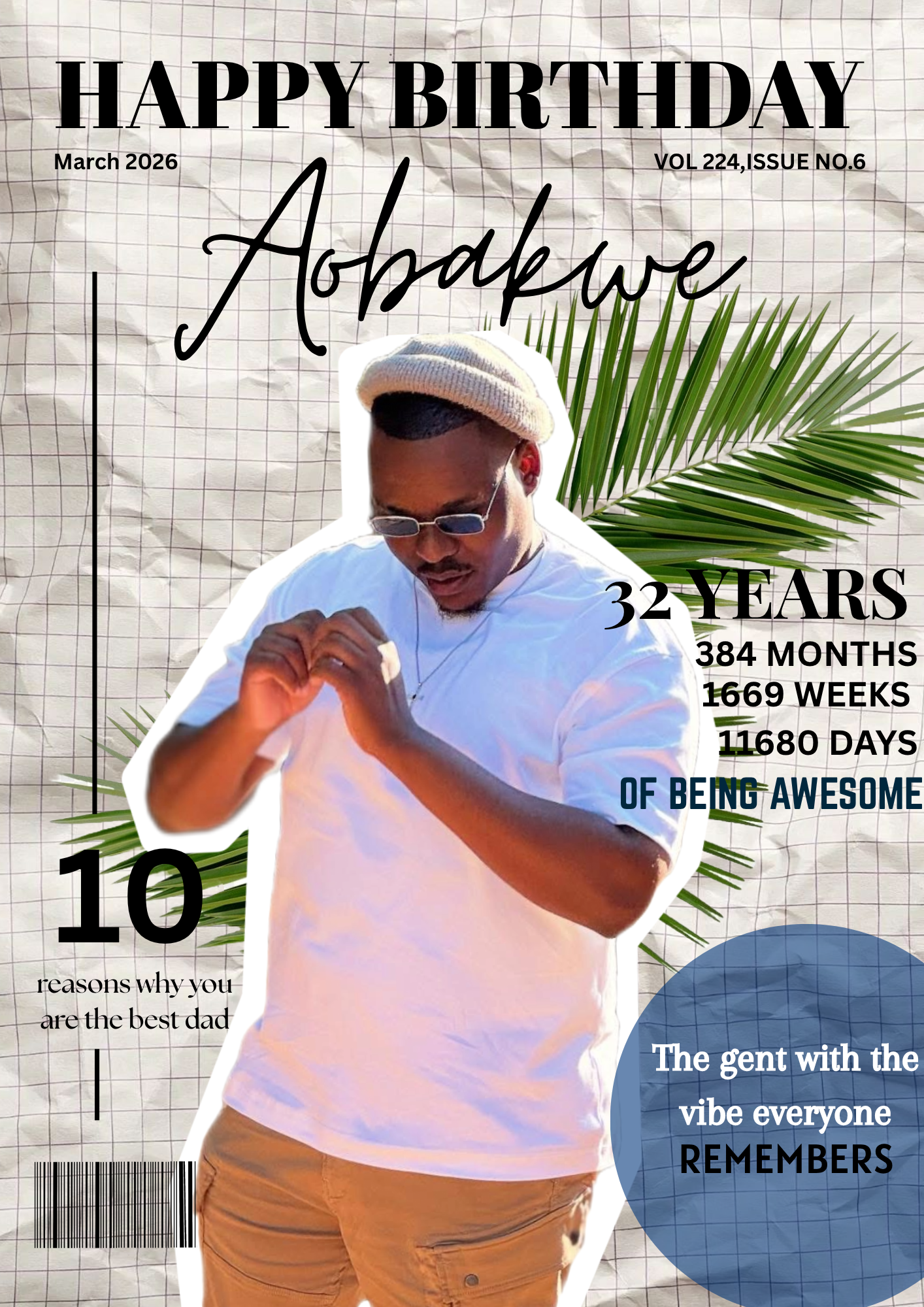 Photo Magazine: Birthday Theme